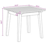Outdoor Dining Set Brown Solid Acacia Wood
