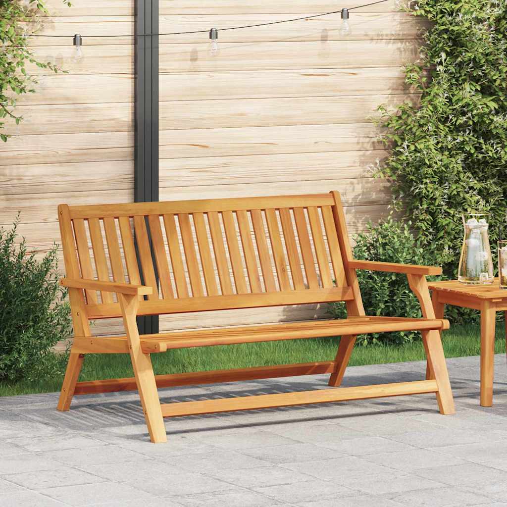 Outdoor Dining Set Brown Solid Acacia Wood
