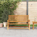 Outdoor Dining Set Brown Solid Acacia Wood