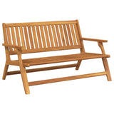 Outdoor Dining Set Brown Solid Acacia Wood