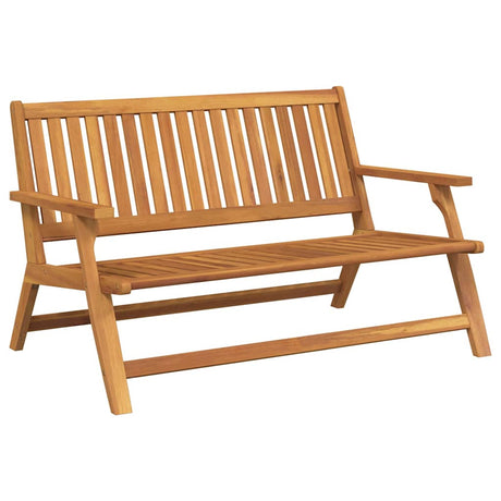 Outdoor Dining Set Brown Solid Acacia Wood
