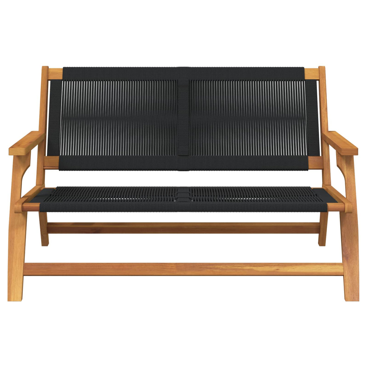 Garden Furniture Black 122 x 78 x 73 cm Solid Acacia Wood