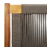 Garden Furniture Grey 78 x 122 x 73cm Solid Acacia wood
