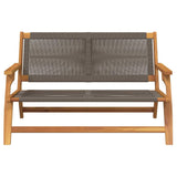 Garden Furniture Grey 78 x 122 x 73cm Solid Acacia wood
