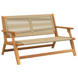 Garden Furniture Beige 78 x 122 x 73cm Solid Acacia wood