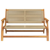 Garden Furniture Beige 78 x 122 x 73cm Solid Acacia wood