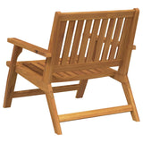Outdoor Dining Set 2 pcs Brown Solid Acacia Wood