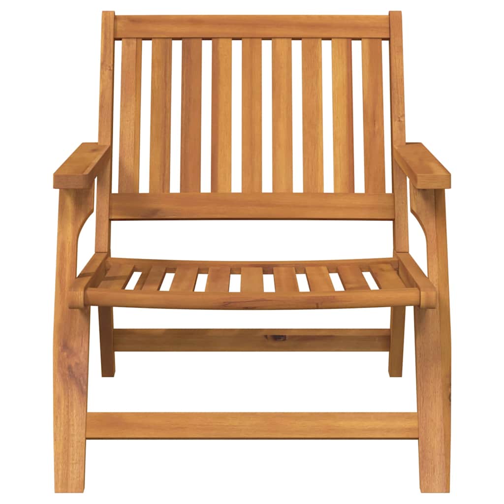 Outdoor Dining Set 2 pcs Brown Solid Acacia Wood