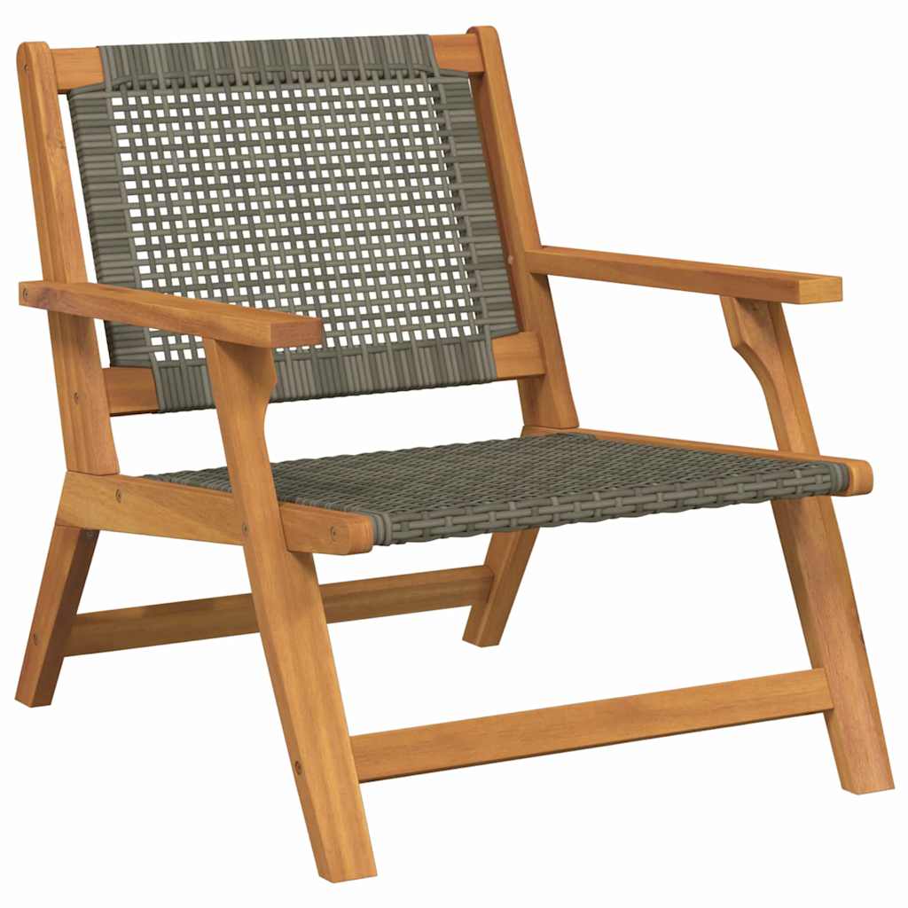 Garden Furniture 2 pcs Grey 67 x 78 x 73cm Solid Acacia wood