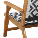 Garden Furniture 2 pcs Black and White 67 x 78 x 73 cm