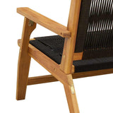 Garden Furniture 2 pcs Black 78 x 67 x 73cm Solid Acacia wood