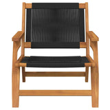 Garden Furniture 2 pcs Black 78 x 67 x 73cm Solid Acacia wood