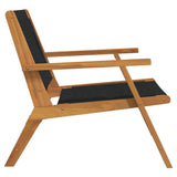 Garden Furniture 2 pcs Black 78 x 67 x 73cm Solid Acacia wood