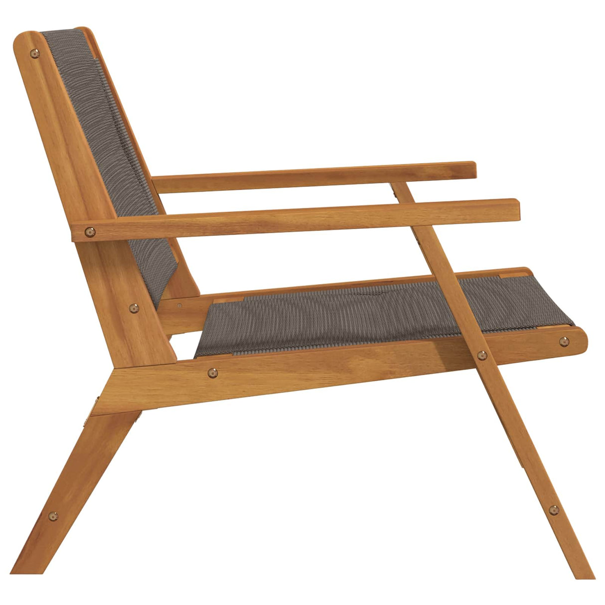 Garden Furniture 2 pcs Grey 67 x 76 x 73 cm Solid Acacia Wood