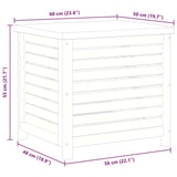 Garden Storage Box 60x50x55 cm Solid Wood Eucalyptus