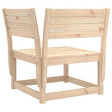 7 Piece Garden Lounge Set Solid Wood Pine