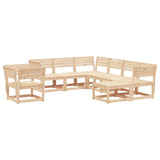 8 Piece Garden Lounge Set Solid Wood Pine