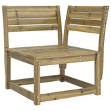 8 Piece Garden Lounge Set Impregnated Wood Pine