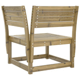 8 Piece Garden Lounge Set Impregnated Wood Pine