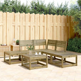 5 Piece Garden Sofa Set Impregnated Wood Pine