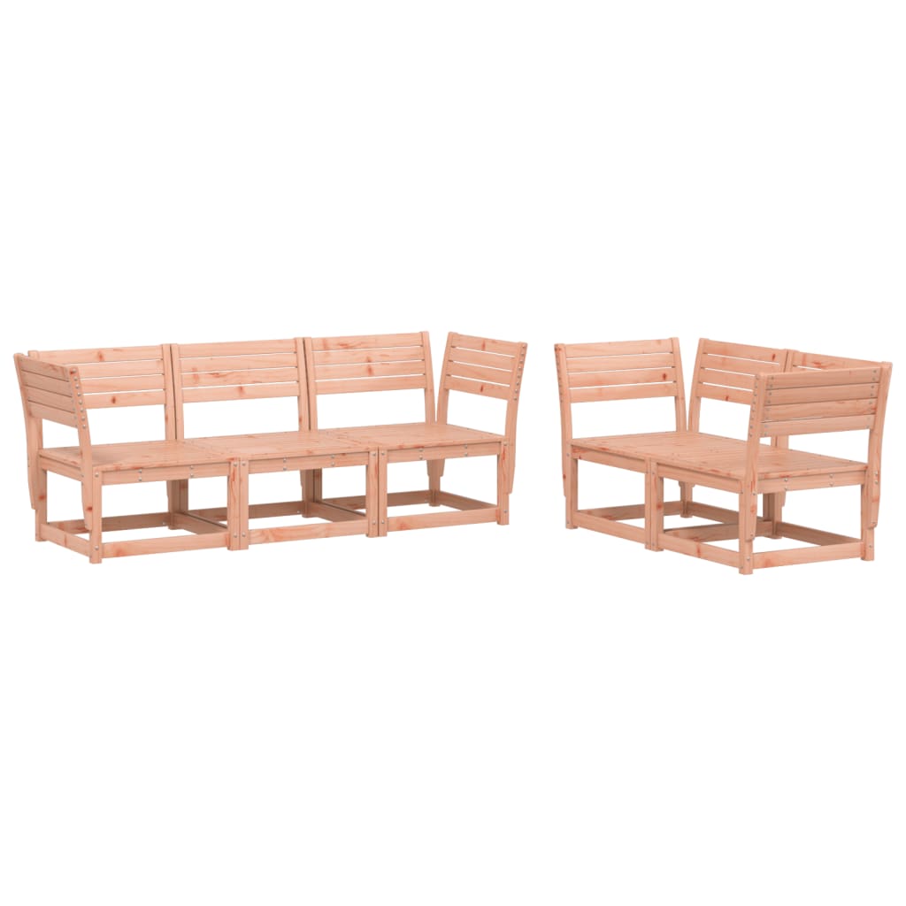 5 Piece Garden Sofa Set Solid Wood Douglas