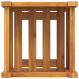 Garden Planter with Liner 31x31x30 cm Solid Wood Acacia