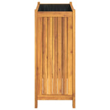 Garden Planter with Liner 54x31x75 cm Solid Wood Acacia