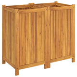Garden Planter with Liner 84x42x75 cm Solid Wood Acacia