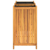 Garden Planter with Liner 84x42x75 cm Solid Wood Acacia