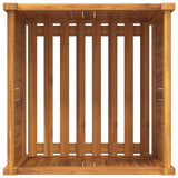 Garden Planter with Liner 50x50x50 cm Solid Wood Acacia