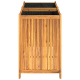 Garden Planter with Liner 100x50x75 cm Solid Wood Acacia