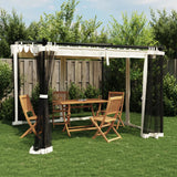 Gazebo with Mesh Walls Cream 3x3 m Steel