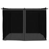 Gazebo with Mesh Walls Anthracite 3x3 m Steel