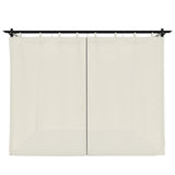 Gazebo with Curtains Cream 3x3 m Steel