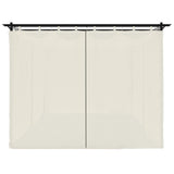 Gazebo with Curtains Cream 6x3 m Steel