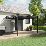 Wall Mounted Gazebo Anthracite Steel