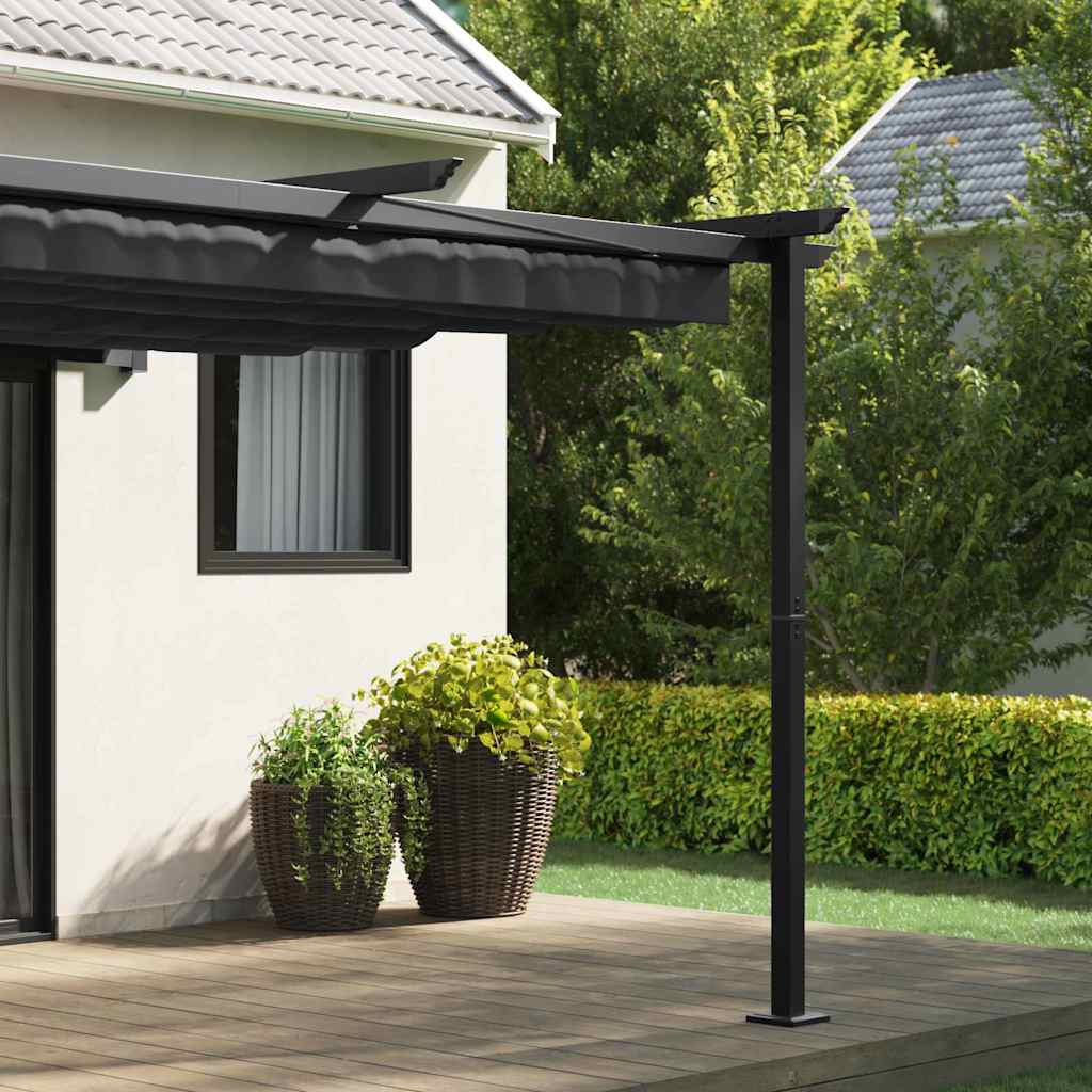 Wall Mounted Gazebo Anthracite Steel