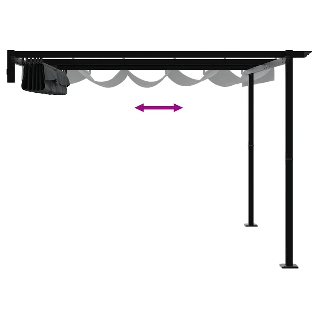 Wall Mounted Gazebo Anthracite Steel