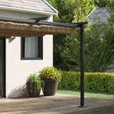 Wall Mounted Gazebo Taupe Steel