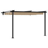 Wall Mounted Gazebo Taupe Steel