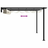 Wall Mounted Gazebo Cream Steel