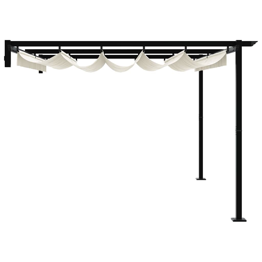 Wall Mounted Gazebo Cream Steel