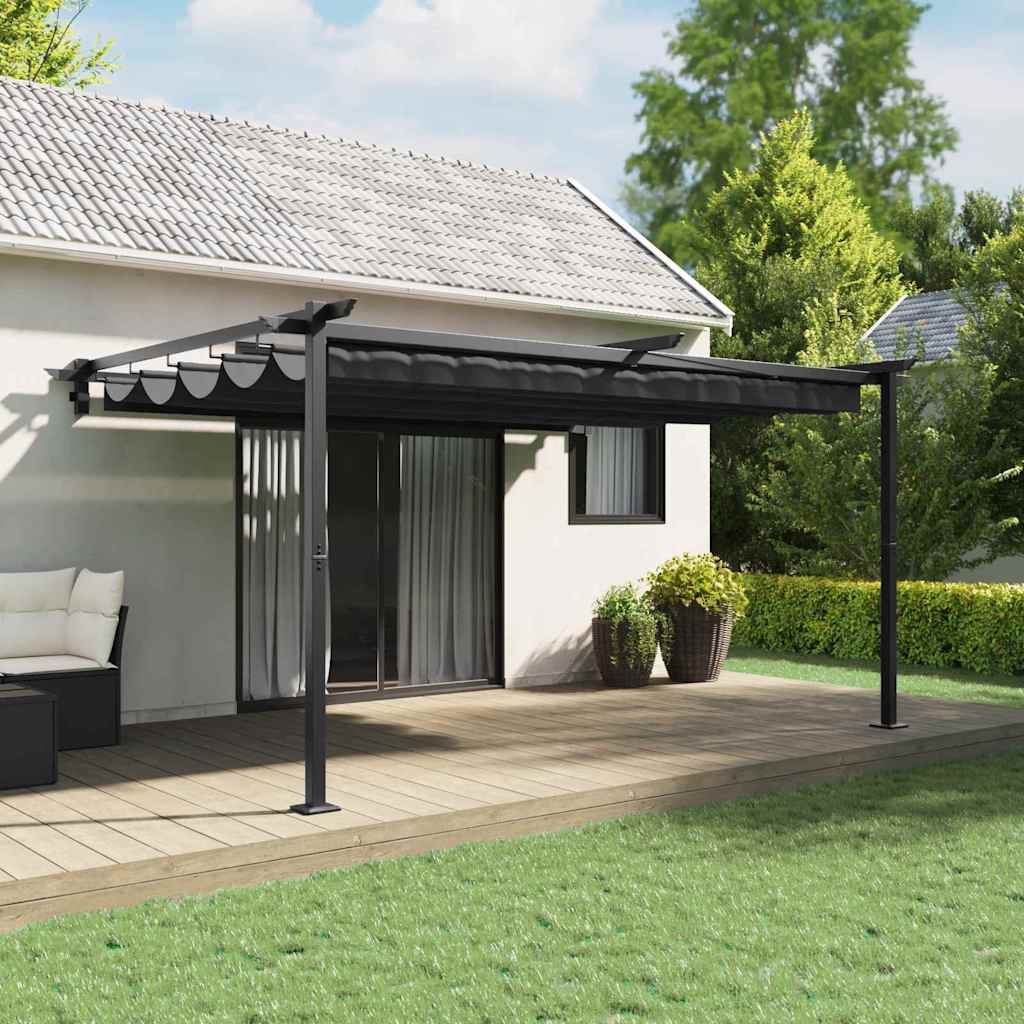 Wall Mounted Gazebo Anthracite Steel