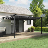 Wall Mounted Gazebo Anthracite Steel