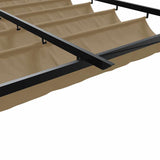 Wall Mounted Gazebo Taupe Steel