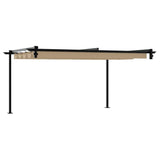 Wall Mounted Gazebo Taupe Steel