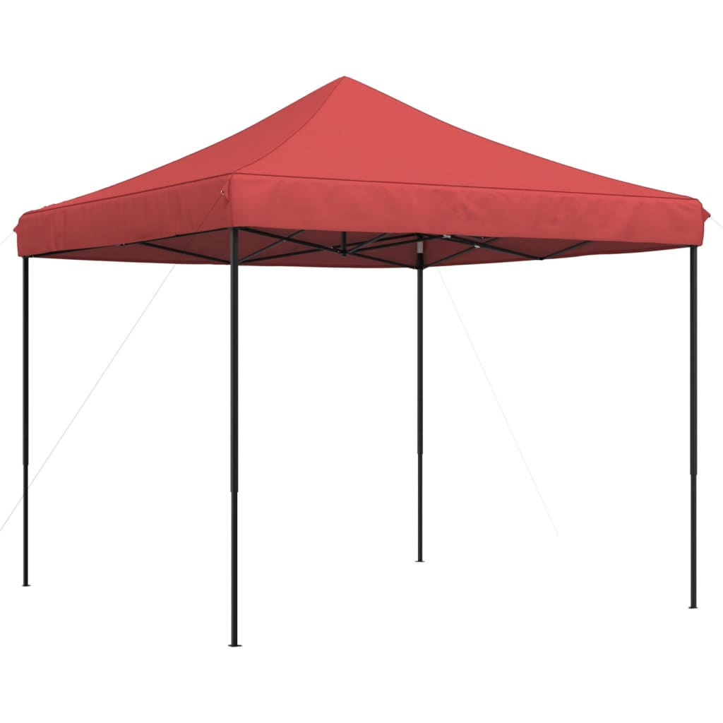 Foldable Party Tent Pop-Up Burgundy 292x292x315 cm