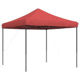 Foldable Party Tent Pop-Up Burgundy 292x292x315 cm