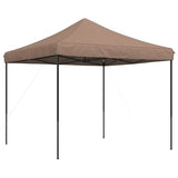 Foldable Party Tent Pop-Up Brown 292x292x315 cm