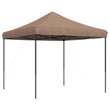 Foldable Party Tent Pop-Up Brown 292x292x315 cm